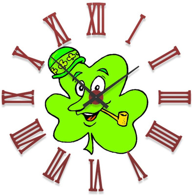 23% OFF on Ellicon B70 Funny Cartoon Tree Analog Wall Clock White