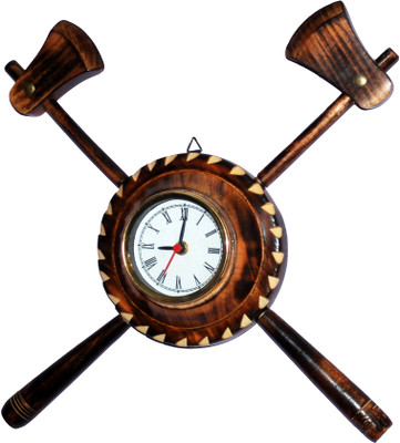 21% OFF on Indoart Antique, Axe Analog Wall Clock Brown 21% OFF on Indoart Antique, Axe Analog Wall Clock Brown