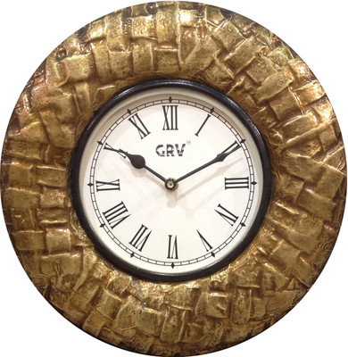 44% OFF on GRV 1213 Analog 29 cm Dia Wall Clock Brass 44% OFF on GRV 1213 Analog 29 cm Dia Wall Clock Brass