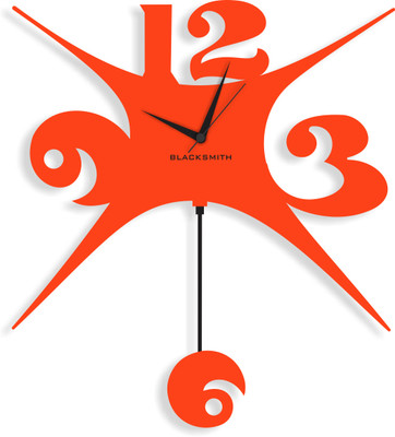35% OFF on Blacksmith Orange Stylized Pendulum Analog Wall Clock Orange 35% OFF on Blacksmith Orange Stylized Pendulum Analog Wall Clock Orange
