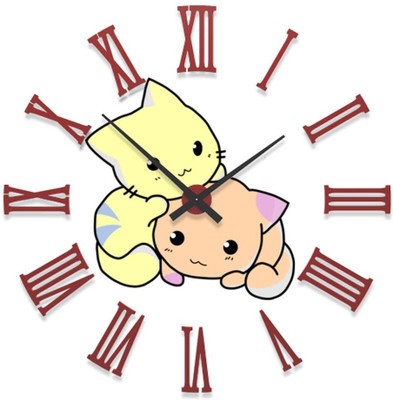 23% OFF on Ellicon B67 Cute Kitten Cartoon Analog Wall Clock White 23% OFF on Ellicon B67 Cute Kitten Cartoon Analog Wall Clock White