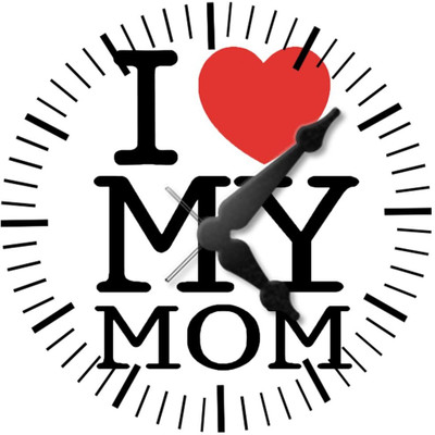 28% OFF on Ellicon 31 I Love You Mom Analog Wall Clock White 28% OFF on Ellicon 31 I Love You Mom Analog Wall Clock White