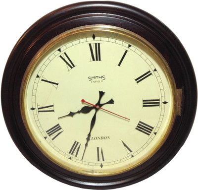 25% OFF on Prop It Up Antique Design Analog Wall Clock Yellow, Brown Edges 25% OFF on Prop It Up Antique Design Analog Wall Clock Yellow, Brown Edges