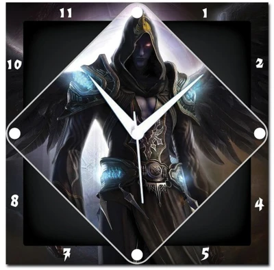 72% OFF on Amore Angel Warrior 107528 Analog Wall Clock Black