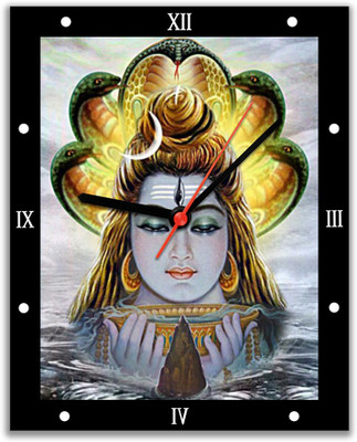 14% OFF on Lovely Collection Shiv Religious Analog Wall Clock Multicolor