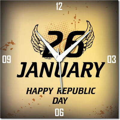 70% OFF on WebPlaza 26 Jan Republic Day Analog Wall Clock Multicolor