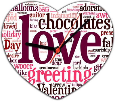 40% OFF on Lovely Collection Chocolates Love Wishes Analog Wall Clock Multicolor 40% OFF on Lovely Collection Chocolates Love Wishes Analog Wall Clock Multicolor