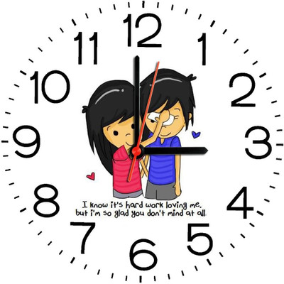 23% OFF on Ellicon B298 Love Cartoon Couple Analog Wall Clock White 23% OFF on Ellicon B298 Love Cartoon Couple Analog Wall Clock White