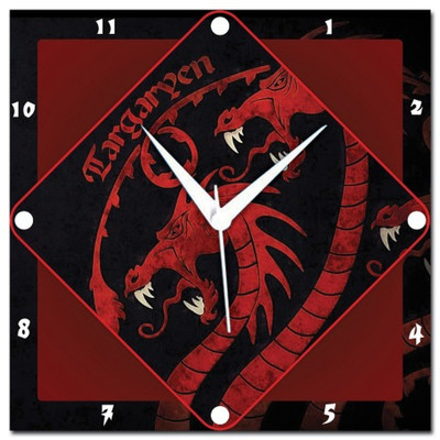 72% OFF on Amore Game Of Thrones 107567 Analog Wall Clock Multicolor