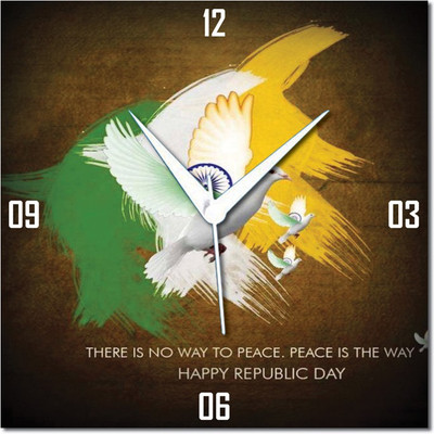 70% OFF on WebPlaza Peace Republic Day Analog Wall Clock Multicolor