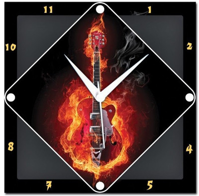 70% OFF on WebPlaza Burning Guitar Analog Wall Clock Multicolor 70% OFF on WebPlaza Burning Guitar Analog Wall Clock Multicolor