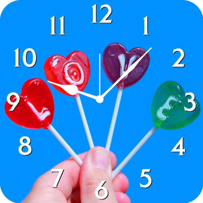 50% OFF on FurnishFantasy Love Analog Wall Clock Multicolor