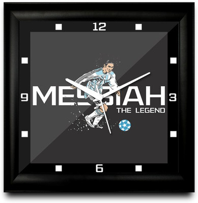 73% OFF on ShopMantra Lionel Messi The Legend Square Analog Wall Clock Black