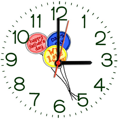 28% OFF on Ellicon 276 Happy Father'S Day Analog Wall Clock White