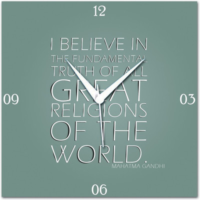 70% OFF on WebPlaza I Believe In Analog Wall Clock Multicolor 70% OFF on WebPlaza I Believe In Analog Wall Clock Multicolor