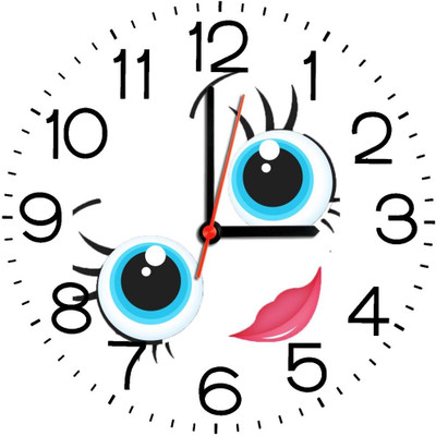 23% OFF on Ellicon B169 Funny Girl Face Analog Wall Clock White 23% OFF on Ellicon B169 Funny Girl Face Analog Wall Clock White