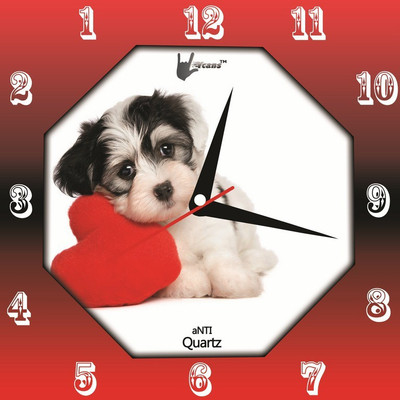 55% OFF on Lycans aNTI 0065 Analog Wall Clock White, Red 55% OFF on Lycans aNTI 0065 Analog Wall Clock White, Red