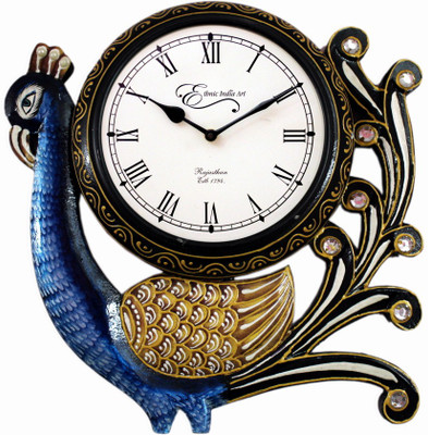 60% OFF on Ethnic India Art Peacock Analog 30 cm Dia Wall Clock Blue 60% OFF on Ethnic India Art Peacock Analog 30 cm Dia Wall Clock Blue