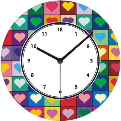 50% OFF on Panache Multi Heart Valentine Analog 20 cm Dia Wall Clock Multicolor 50% OFF on Panache Multi Heart Valentine Analog 20 cm Dia Wall Clock Multicolor