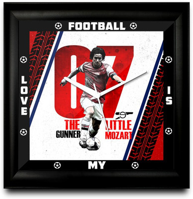 73% OFF on ShopMantra Tomas Rosicky Footballer The Gunner Square Analog Wall Clock Black