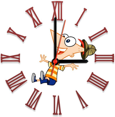 28% OFF on Ellicon 136 Funny Analog Wall Clock White