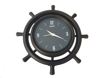 73% OFF on Sonic Black Wheel Shape Analog Wall Clock Black 73% OFF on Sonic Black Wheel Shape Analog Wall Clock Black