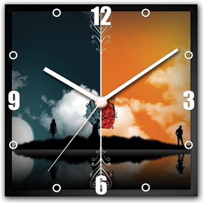 41% OFF on StyBuzz Day And Night Couple Analog Wall Clock Multicolor 41% OFF on StyBuzz Day And Night Couple Analog Wall Clock Multicolor