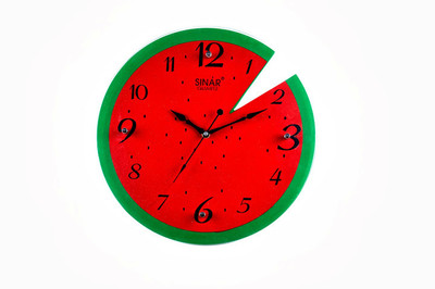 Sinar SQ-8047 Analog Wall Clock Red, Green Sinar SQ-8047 Analog Wall Clock Red, Green