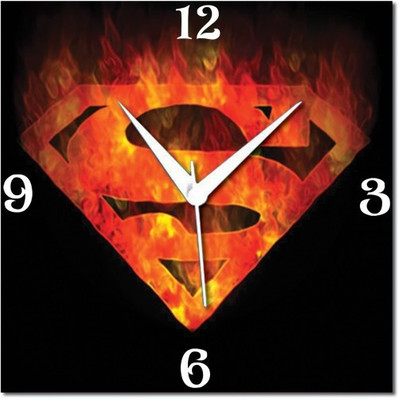 70% OFF on WebPlaza Superman Logo Analog Wall Clock Multicolor