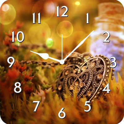 50% OFF on FurnishFantasy Love Analog Wall Clock Multicolor