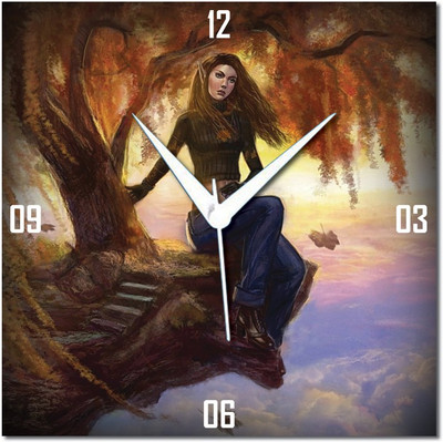 70% OFF on WebPlaza beautiful 215 Analog Wall Clock Multicolor