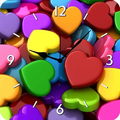 50% OFF on FurnishFantasy Love Analog Wall Clock Multicolor