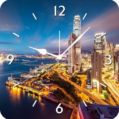 50% OFF on FurnishFantasy Colorful HongKong Analog Wall Clock Multicolor 50% OFF on FurnishFantasy Colorful HongKong Analog Wall Clock Multicolor