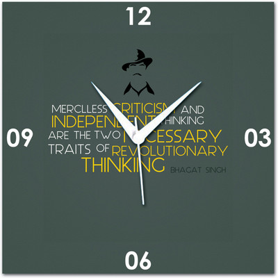 72% OFF on Amore Bhagat Singh 109988 Analog Wall Clock Grey