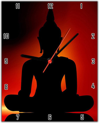 40% OFF on Lovely Collection Meditating Budha Analog Wall Clock Multicolor
