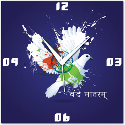72% OFF on Amore Vande Mataram Analog Wall Clock Blue