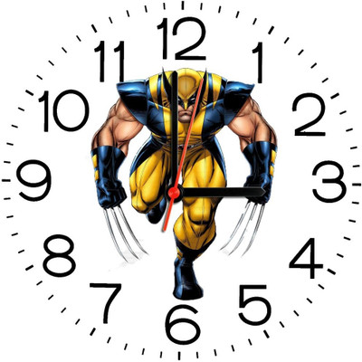 23% OFF on Ellicon B134 Wolverine Cartoon Analog Wall Clock White