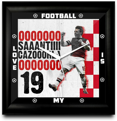 73% OFF on ShopMantra Santi Cazorla Arsenal Square Analog Wall Clock Black