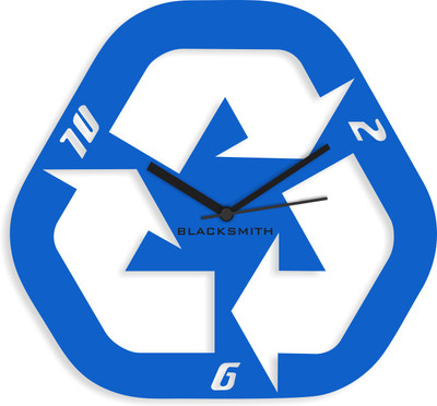 46% OFF on Blacksmith Light Blue Recycle Analog Wall Clock Light Blue 46% OFF on Blacksmith Light Blue Recycle Analog Wall Clock Light Blue