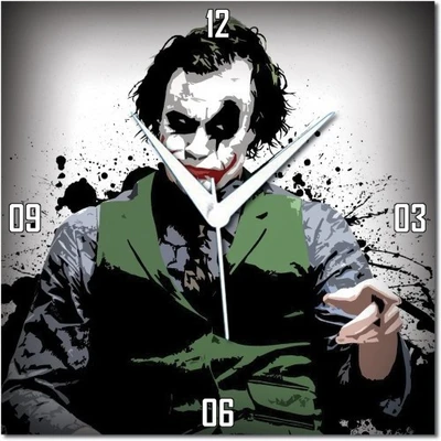70% OFF on WebPlaza Joker Dark Knight Analog Wall Clock White