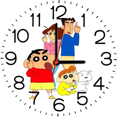 23% OFF on Ellicon B295 Shinchan Cartoon Analog Wall Clock White 23% OFF on Ellicon B295 Shinchan Cartoon Analog Wall Clock White