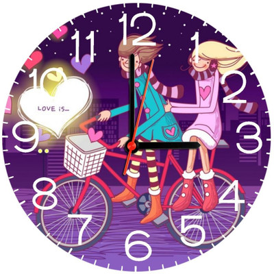 23% OFF on Ellicon B345 Love Couple Analog Wall Clock Multicolor 23% OFF on Ellicon B345 Love Couple Analog Wall Clock Multicolor