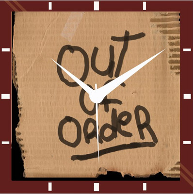 50% OFF on Moneysaver Out of Order Quotes Analog Wall Clock Multicolour