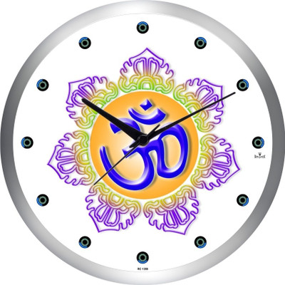 61% OFF on Regent Designer Om Analog Wall Clock Shiny Silver 61% OFF on Regent Designer Om Analog Wall Clock Shiny Silver