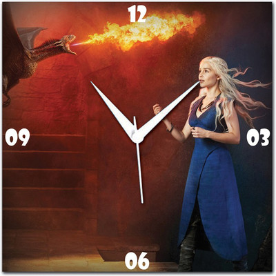 70% OFF on WebPlaza Game Of Thrones Analog Wall Clock Multicolor