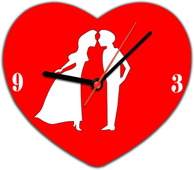 40% OFF on Lovely Collection Couple Love Analog Wall Clock Red 40% OFF on Lovely Collection Couple Love Analog Wall Clock Red