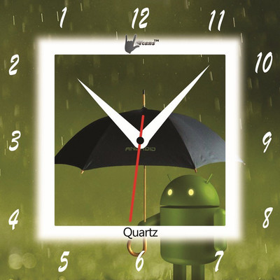 55% OFF on Lycans aNTI 0168 Analog Wall Clock Green, Black