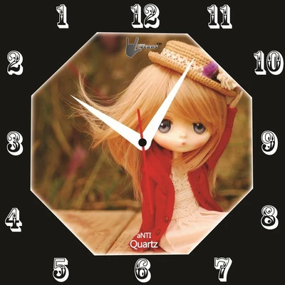 55% OFF on Lycans Anti 0071 Analog Wall Clock Red, Black