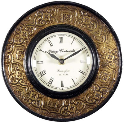 46% OFF on Purpledip Antique Analog Wall Clock Brown 46% OFF on Purpledip Antique Analog Wall Clock Brown
