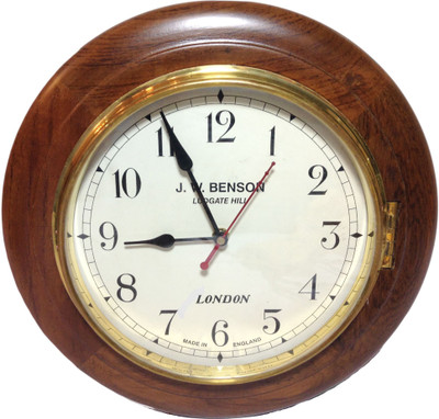 28% OFF on Prop It Up Antique Design Analog Wall Clock Yellow, Brown Edges 28% OFF on Prop It Up Antique Design Analog Wall Clock Yellow, Brown Edges